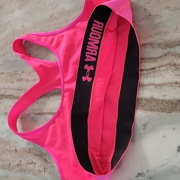Under Armour Sports Bra Hot Pink - Picture 5 of 7